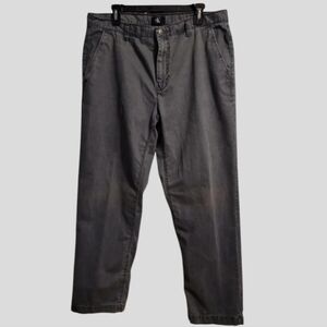 Vtg Calvin Klein Chino Pants Men's 36x28.5 Faded Gray Straight Leg Lightweight